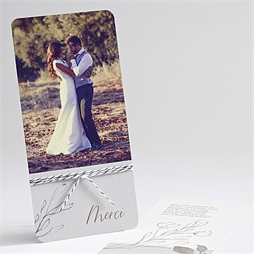Remerciement mariage élégance