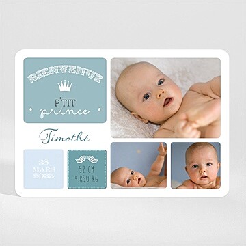 Faire-part naissance bienvenue petit prince magnet