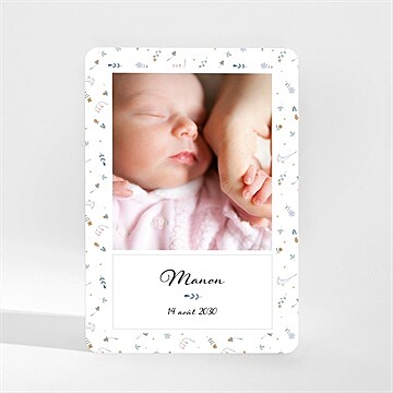 Faire-part naissance bracelet love magnet