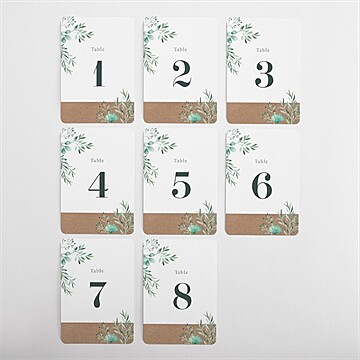 Numéro de table mariage let love grow ! - Vue d'ensemble