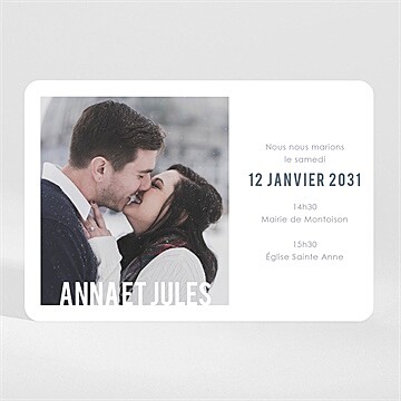 Faire-part mariage integral magnet paysage