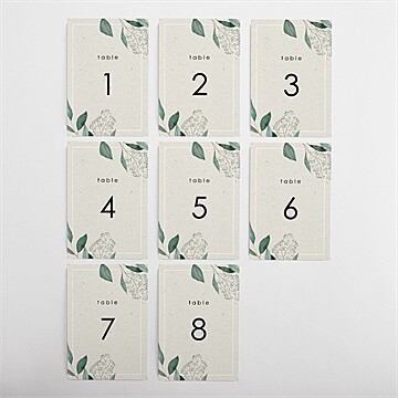 Numéro de table mariage sauvage - Vue d'ensemble