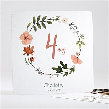 Invitation anniversaire douce folie