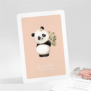 Faire-part naissance mon panda portrait