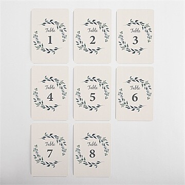Numéro de table mariage bel eclat - Vue d'ensemble