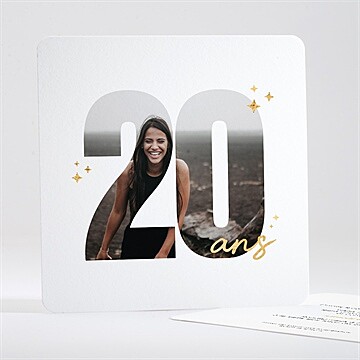 Invitation anniversaire photo