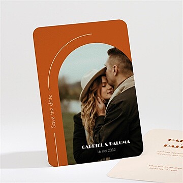 Save the Date mariage terracotta estival