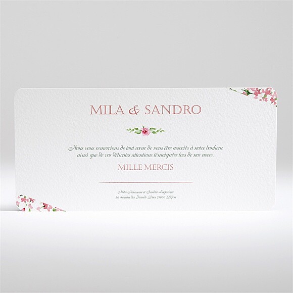 Dos de la carte