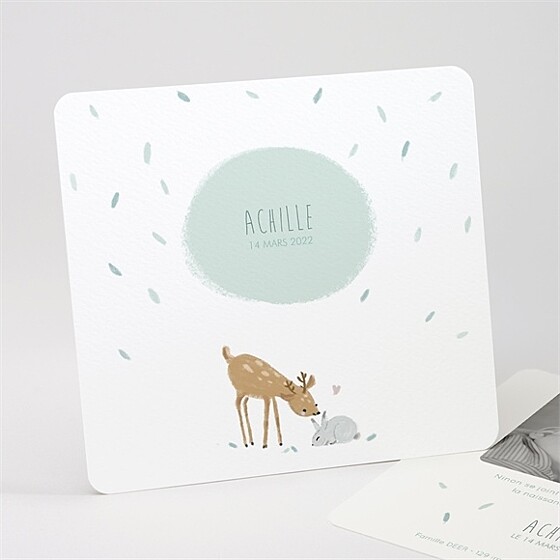 Faire-part naissance jolie biche