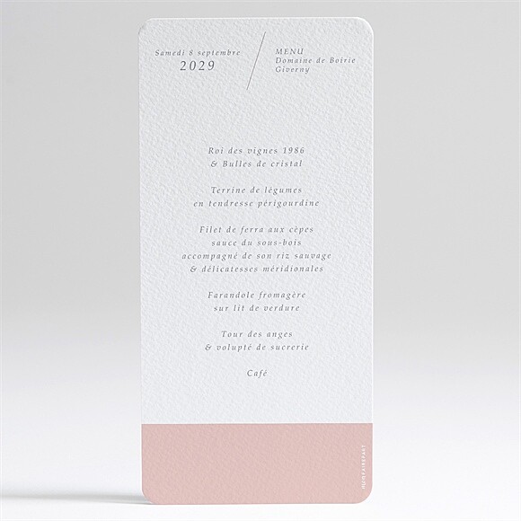 Dos du menu