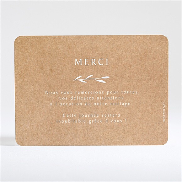 Dos de la carte