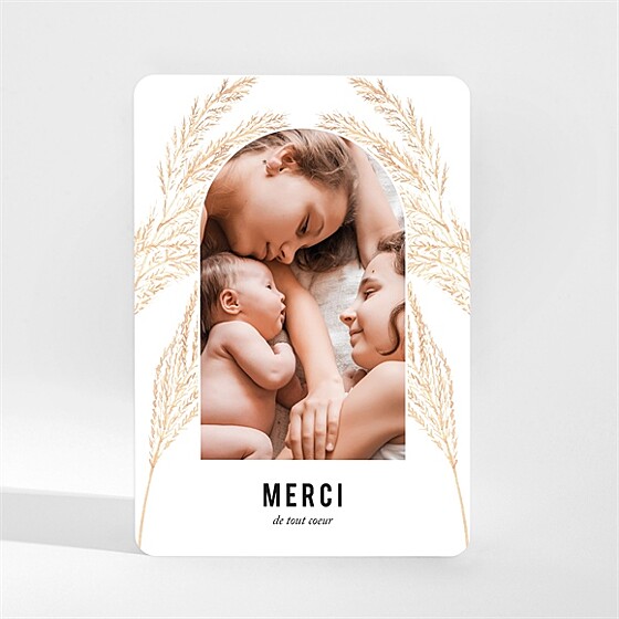 Remerciement naissance belle alcôve