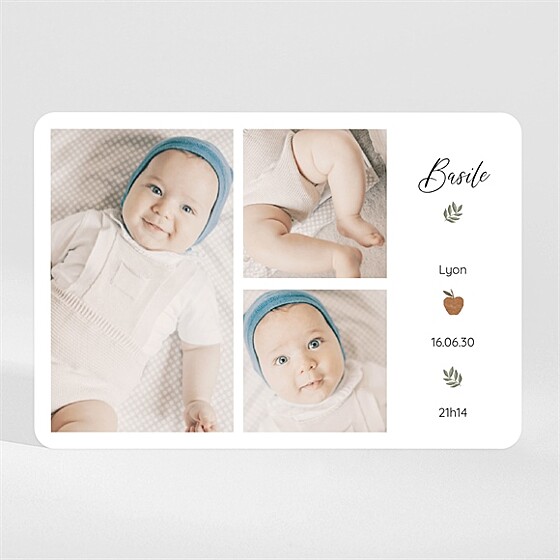 Faire-part naissance présentation magnet