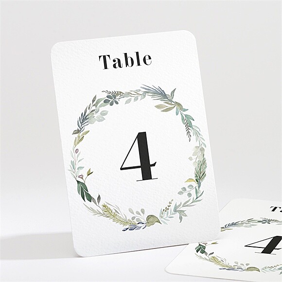 Numéro de table mariage Délicatesse d’Aquarelle réf.N211534