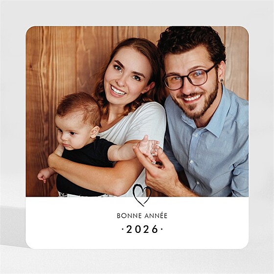 Carte de voeux petits mots doux magnet