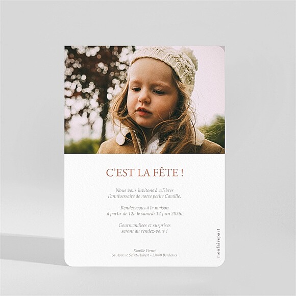 Dos de l'invitation