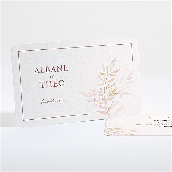 Carton d'invitation mariage poésie boheme