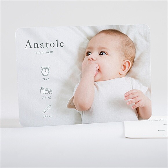 Faire-part naissance Adorables pictos réf.N15166