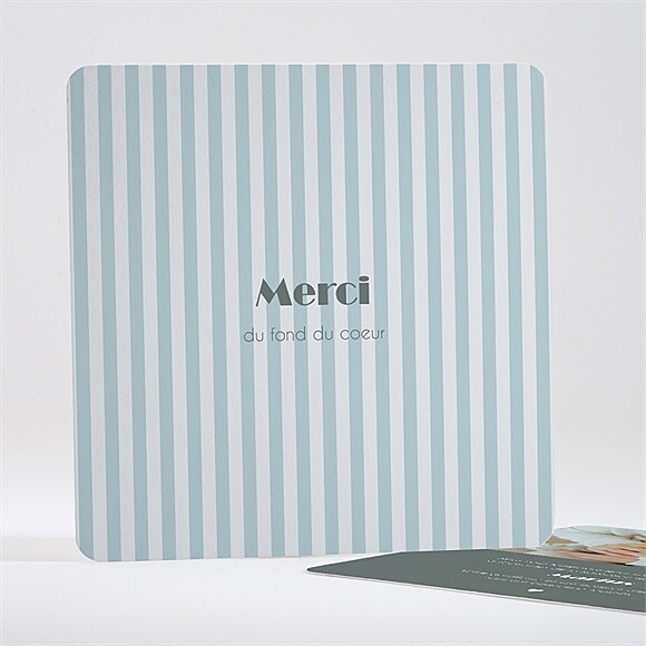 Remerciement naissance Haut en rayures réf.N351644