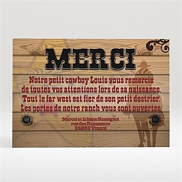 Remerciement naissance wanted !