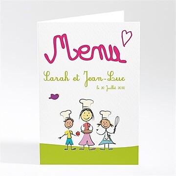 Menu mariage papa et maman se marient!
