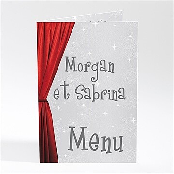 Menu mariage carte invitation originale