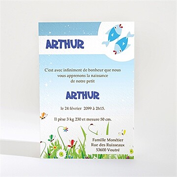 Faire-part naissance faire-part naissance - Dos du faire-part