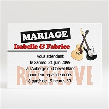 Carton d'invitation mariage réf. N12051
