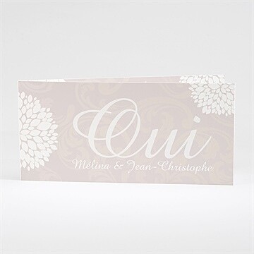 Faire-part mariage oui avec prénoms mariés