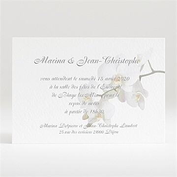 Carton d'invitation mariage réf. N120122