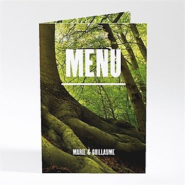 Menu mariage marions nous dans les bois