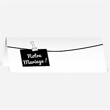 Marque-place mariage sur le ponton