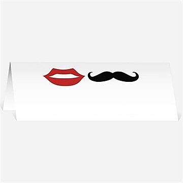 Marque-place mariage humouristique tendance photo