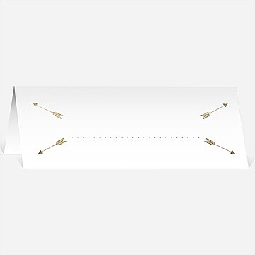 Marque-place mariage coeurs en coins
