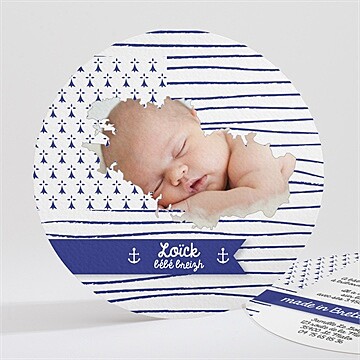 Faire-part naissance petit marin