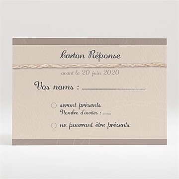 Carton réponse mariage le duo