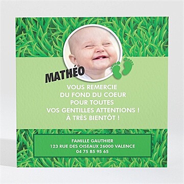 Remerciement naissance le gros lot