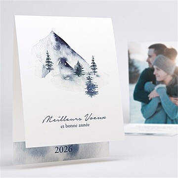 Carte de voeux neige