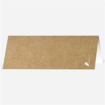 Marque-place mariage dentelle kraft papillon - Dos du marque-place