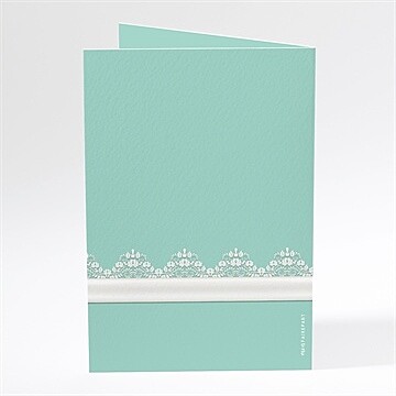 Menu mariage strass et paillettes - Dos du menu