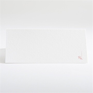 Marque-place baptême simple et épuré - Dos du marque-place