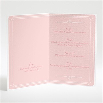 Menu baptême storyboard - Faire part ouvert