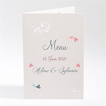 Menu anniversaire de mariage notre alliance
