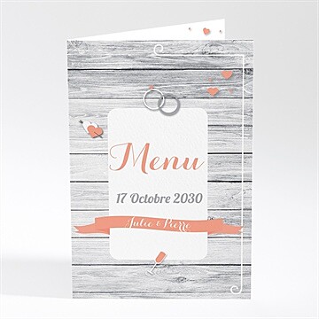 Menu anniversaire de mariage elegante carte anniversaire