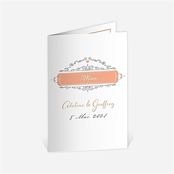 Menu anniversaire de mariage photo et raffinement
