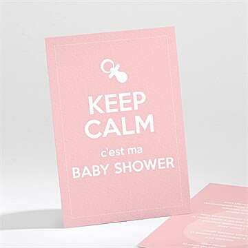 Faire-part baby shower pop enfantin