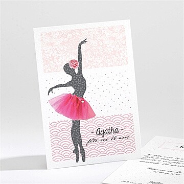 Invitation anniversaire notre petite danseuse
