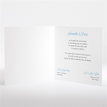 Faire-part mariage l'union - Intérieur du faire-part