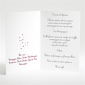 Menu mariage un air de vacances - Menu ouvert