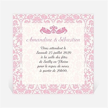 Carton d'invitation mariage réf. N300710